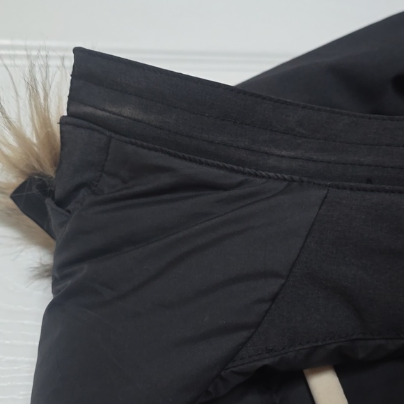 Basin + Range Wingate Down Parka Coat Jacket Faux Fur Hood Black Gray - Large L - Picture 6 of 12